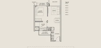 the-sen-floor-plan-1-bedroom-type-a1